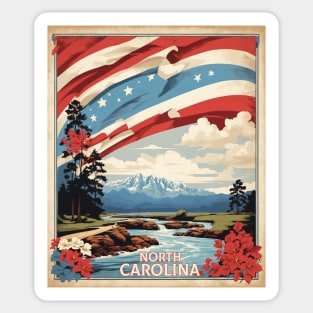 North Carolina United States of America Tourism Vintage Sticker